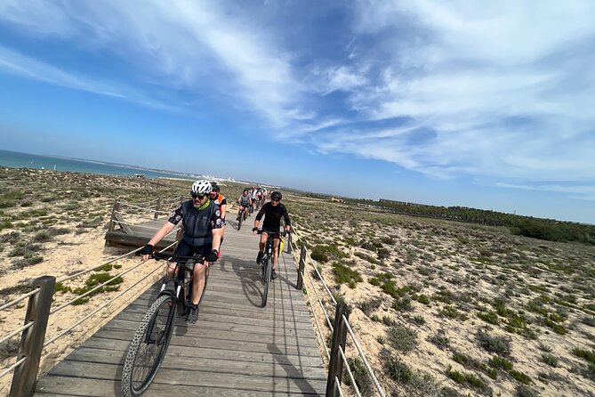 Beach and Cliffs MTB Tour - Eastbound Route: Passing Armação de Pêra and Heading Toward Salgados