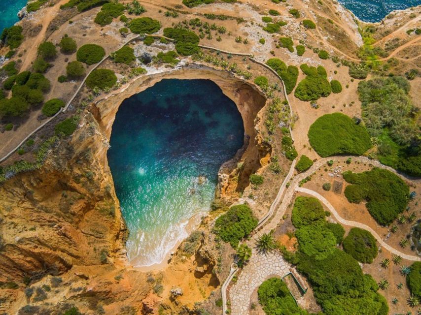 Benagil & Silves Castle Seightseing Tour from Albufeira - Nossa Senhora da Rocha Chapel: the cliffside photo stop that actually earns its place