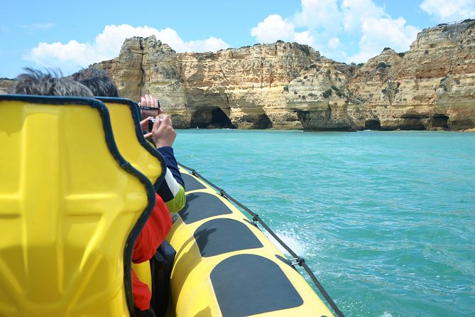Caves and Dolphin Watching Cruise from Albufeira - Swim Time If the Sea Lets You