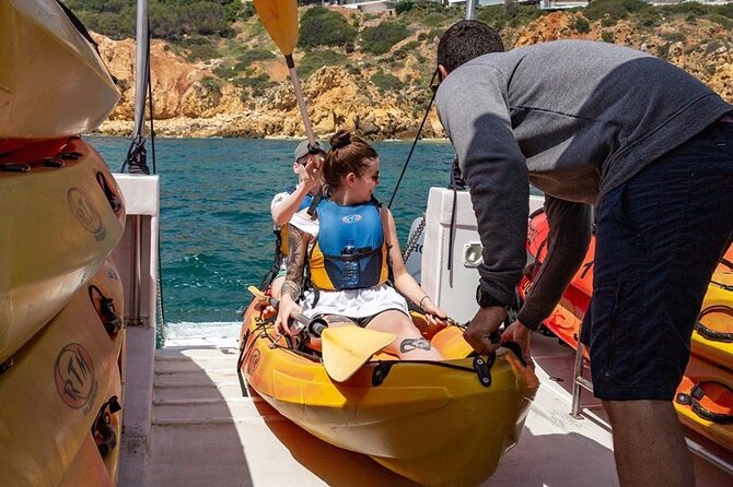 Guided Kayak Tour: Exploring Benagil Caves - The Albufeira Marina catamaran run: your start line and first views