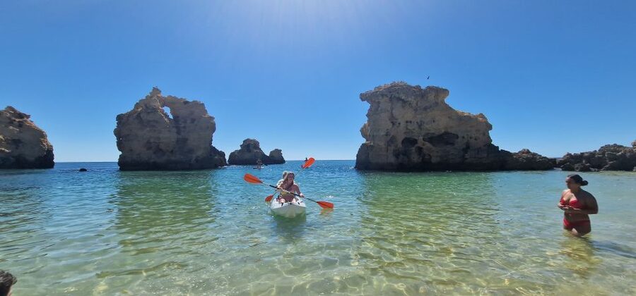 Kayak tour Albufeira. - Training Wheels for the Sea: Rowing Coaching and Safety Briefing